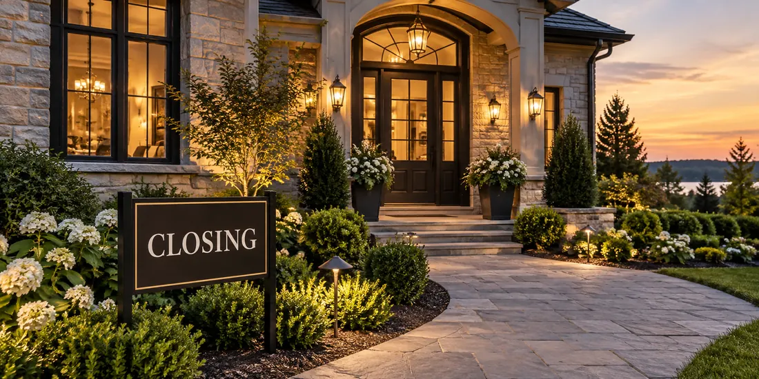 Real estate closing moment